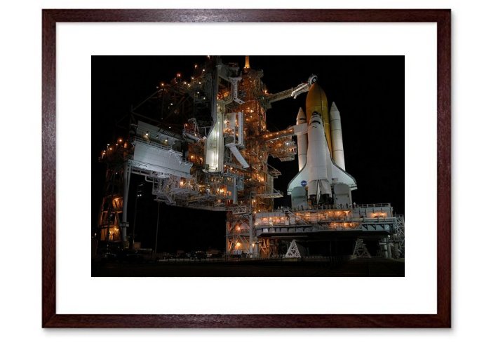 Launch Pad Rocket Launch Night Shuttle Framed Print